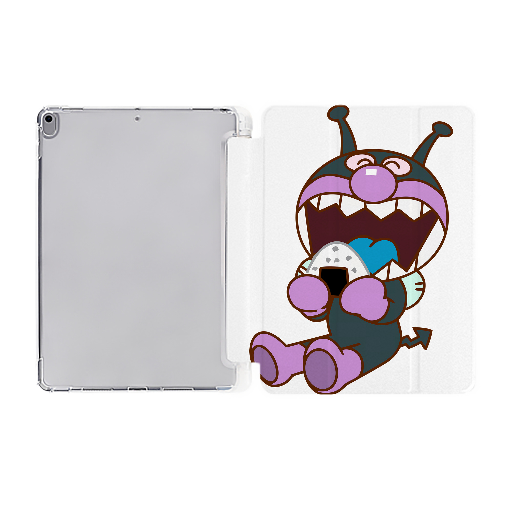 （画像用） アンパンマン Anpanman IPad ケース ペン収納付き 三つ折りスタンド PUレザー×シリコン 対応機種9.5/10.5/10.9インチ
